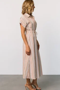 Online Baltic Born Carole Midi Dress | Multi Stripe MultiStripe