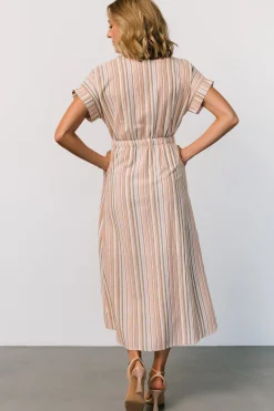 Online Baltic Born Carole Midi Dress | Multi Stripe MultiStripe
