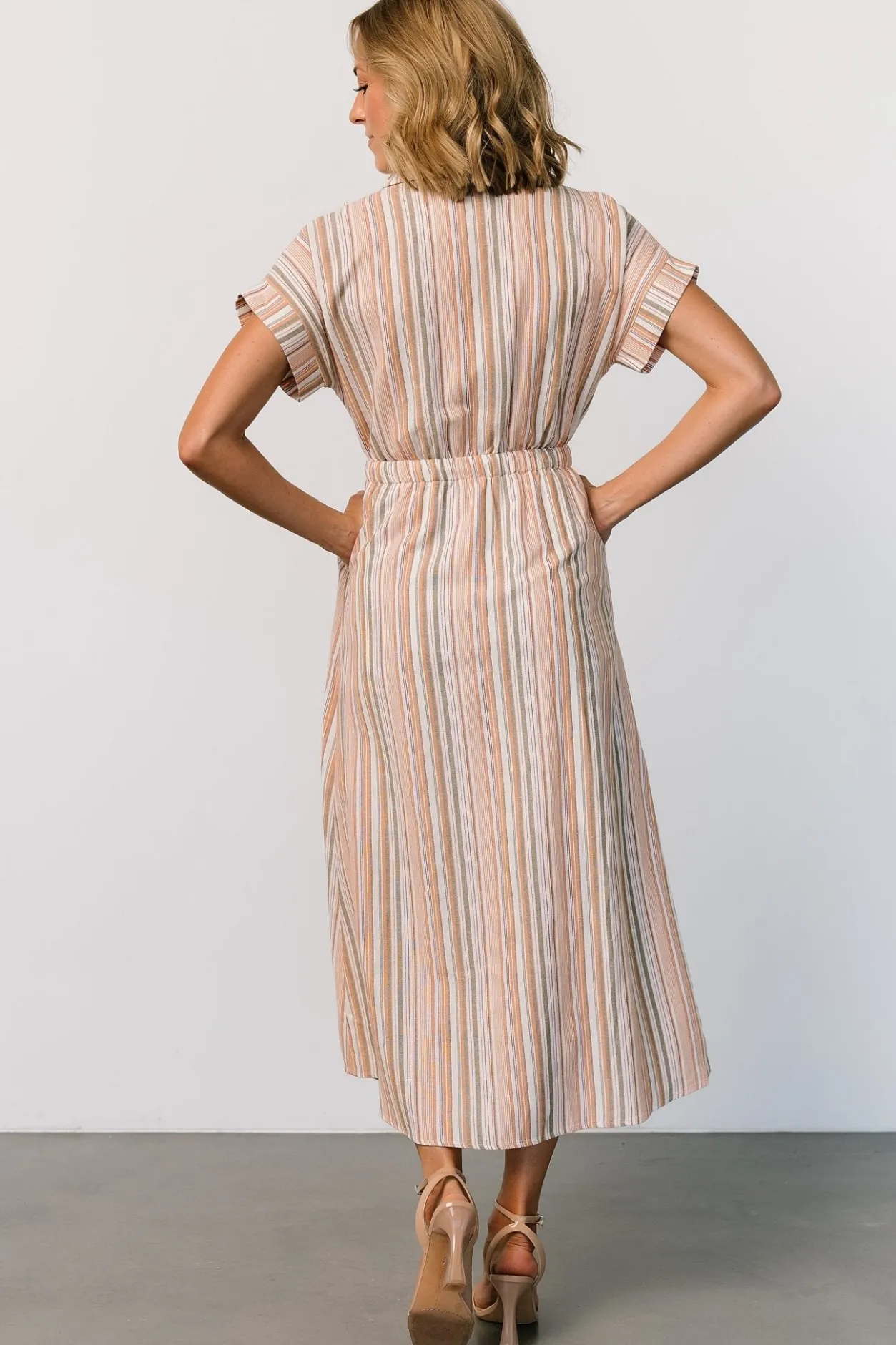 Online Baltic Born Carole Midi Dress | Multi Stripe MultiStripe