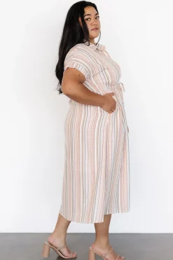 Online Baltic Born Carole Midi Dress | Multi Stripe MultiStripe