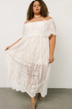 New Baltic Born Caroline Lace Maxi Dress | Off White OffWhite