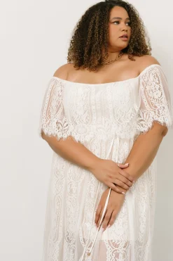 New Baltic Born Caroline Lace Maxi Dress | Off White OffWhite