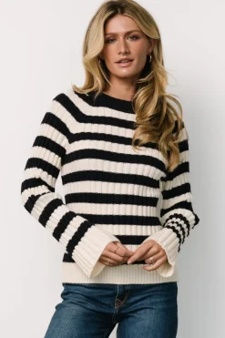 Hot Baltic Born Carrie Striped Sweater | Navy + Ivory Navy+Ivory