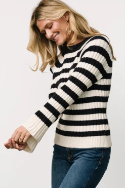 Hot Baltic Born Carrie Striped Sweater | Navy + Ivory Navy+Ivory
