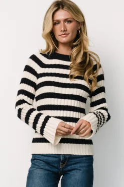 Hot Baltic Born Carrie Striped Sweater | Navy + Ivory Navy+Ivory