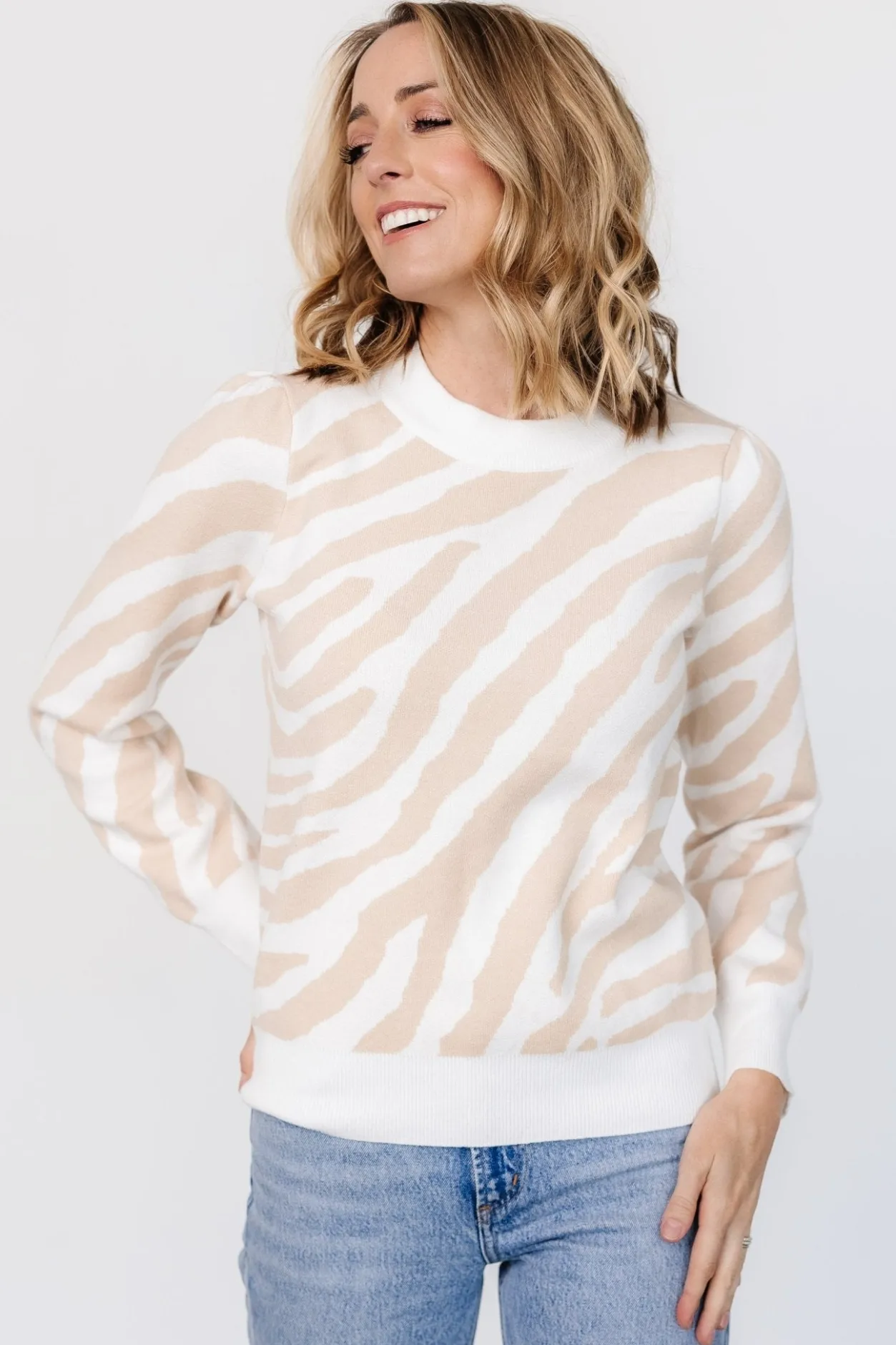 Online Baltic Born Carter Sweater | Oatmeal Print OatmealPrint