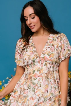 Discount Baltic Born Cassie Short Sleeve Dress | Multi Floral MultiFloral