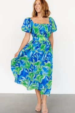 Best Baltic Born Catalina Midi Dress | Blue + Green Blue+Green