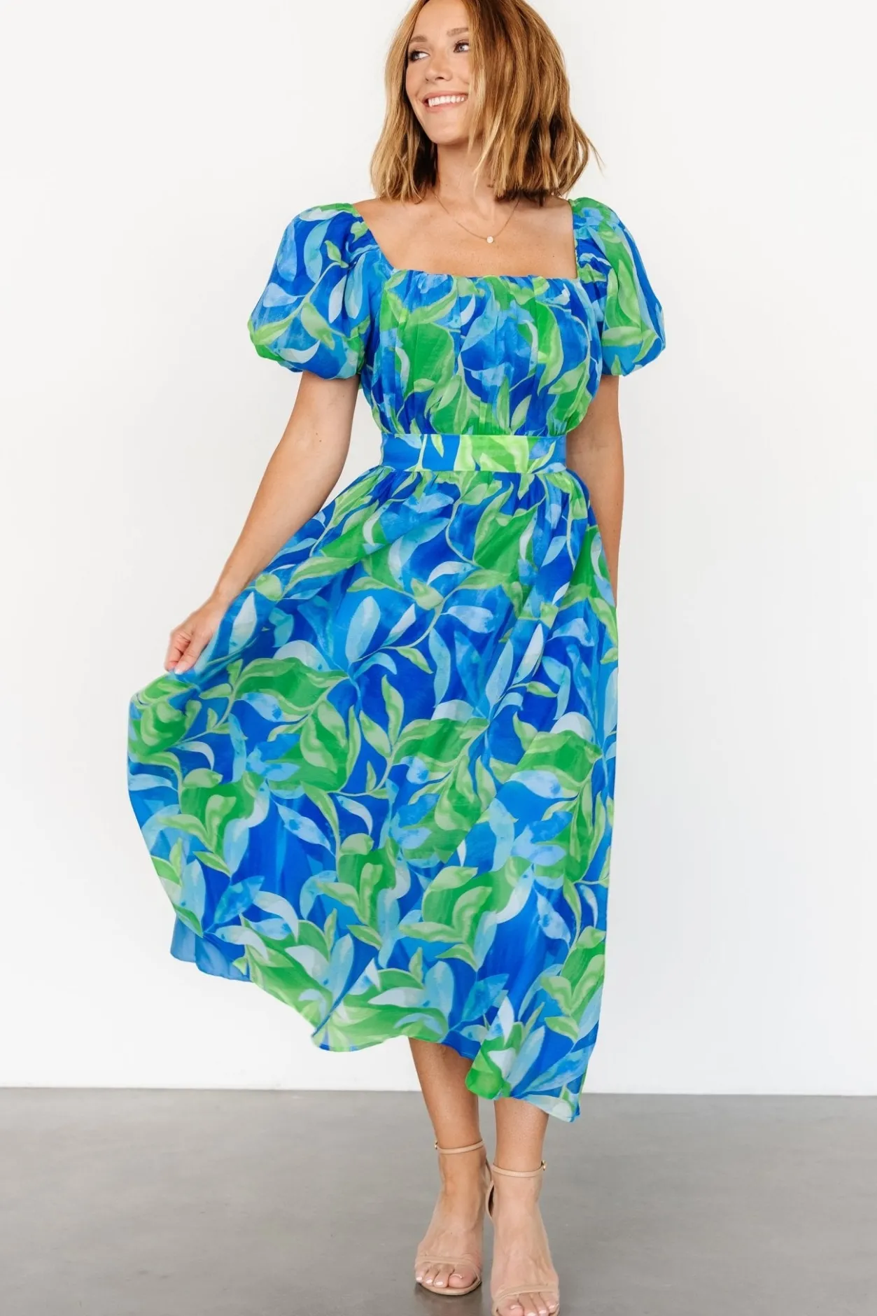 Best Baltic Born Catalina Midi Dress | Blue + Green Blue+Green