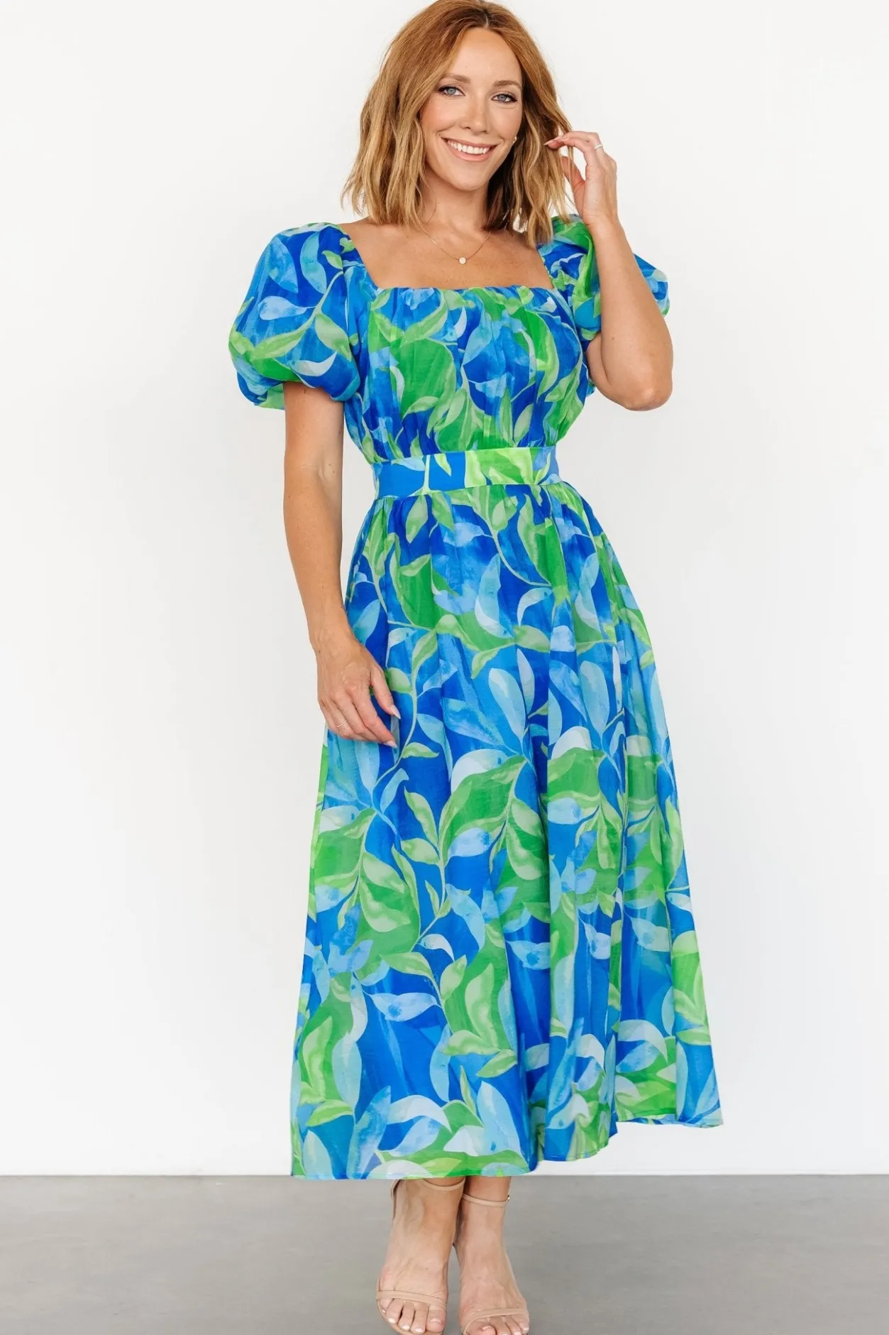 Best Baltic Born Catalina Midi Dress | Blue + Green Blue+Green