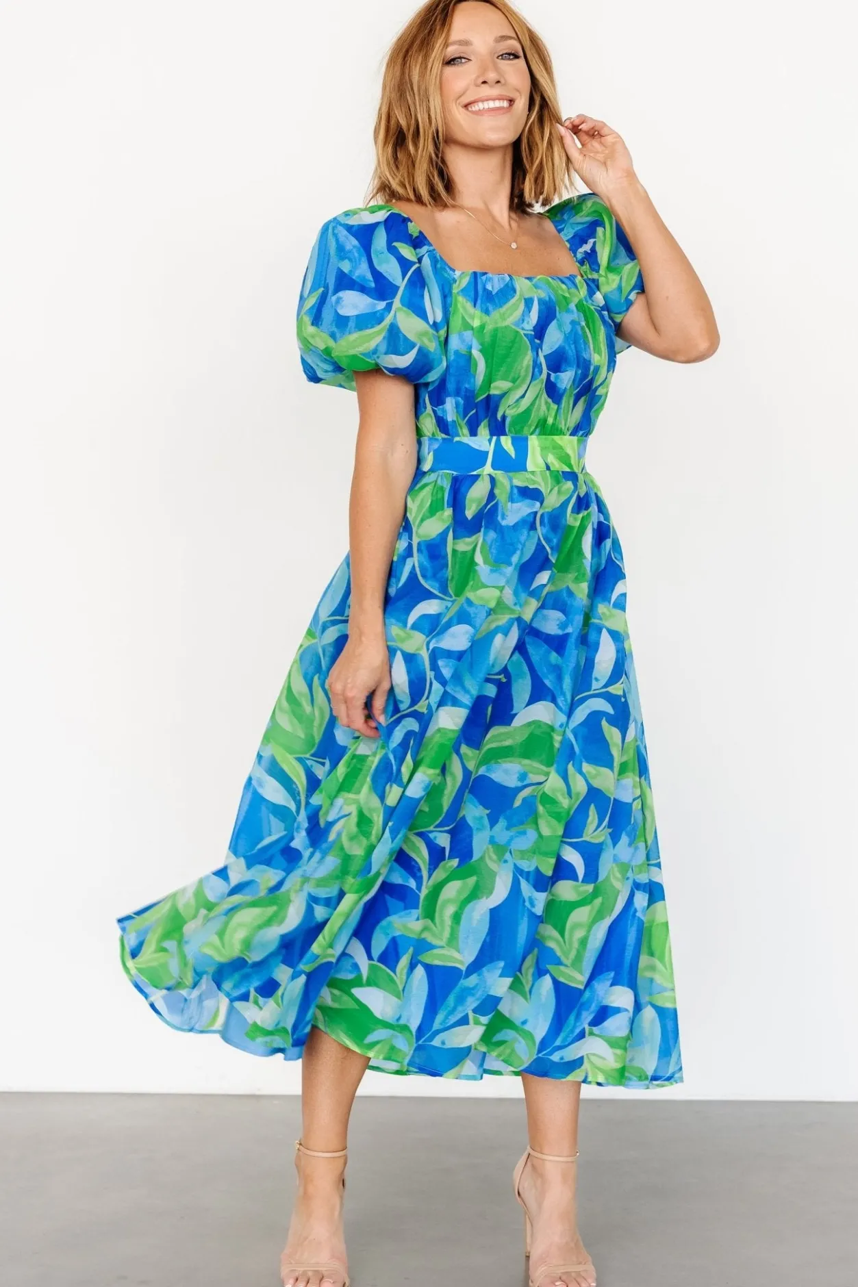Best Baltic Born Catalina Midi Dress | Blue + Green Blue+Green