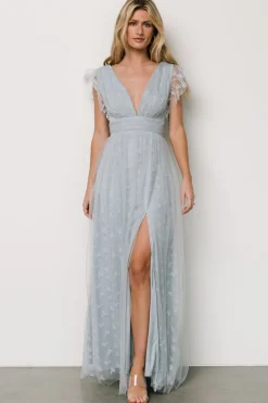 Outlet Baltic Born Caterina Tulle Maxi Dress | Light Blue LightBlue