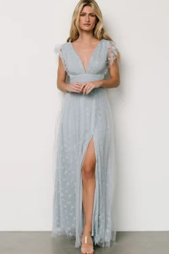 Outlet Baltic Born Caterina Tulle Maxi Dress | Light Blue LightBlue