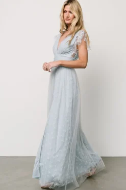 Outlet Baltic Born Caterina Tulle Maxi Dress | Light Blue LightBlue