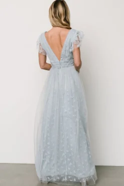 Outlet Baltic Born Caterina Tulle Maxi Dress | Light Blue LightBlue