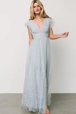 Outlet Baltic Born Caterina Tulle Maxi Dress | Light Blue LightBlue
