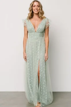 Best Baltic Born Caterina Tulle Maxi Dress | Sage