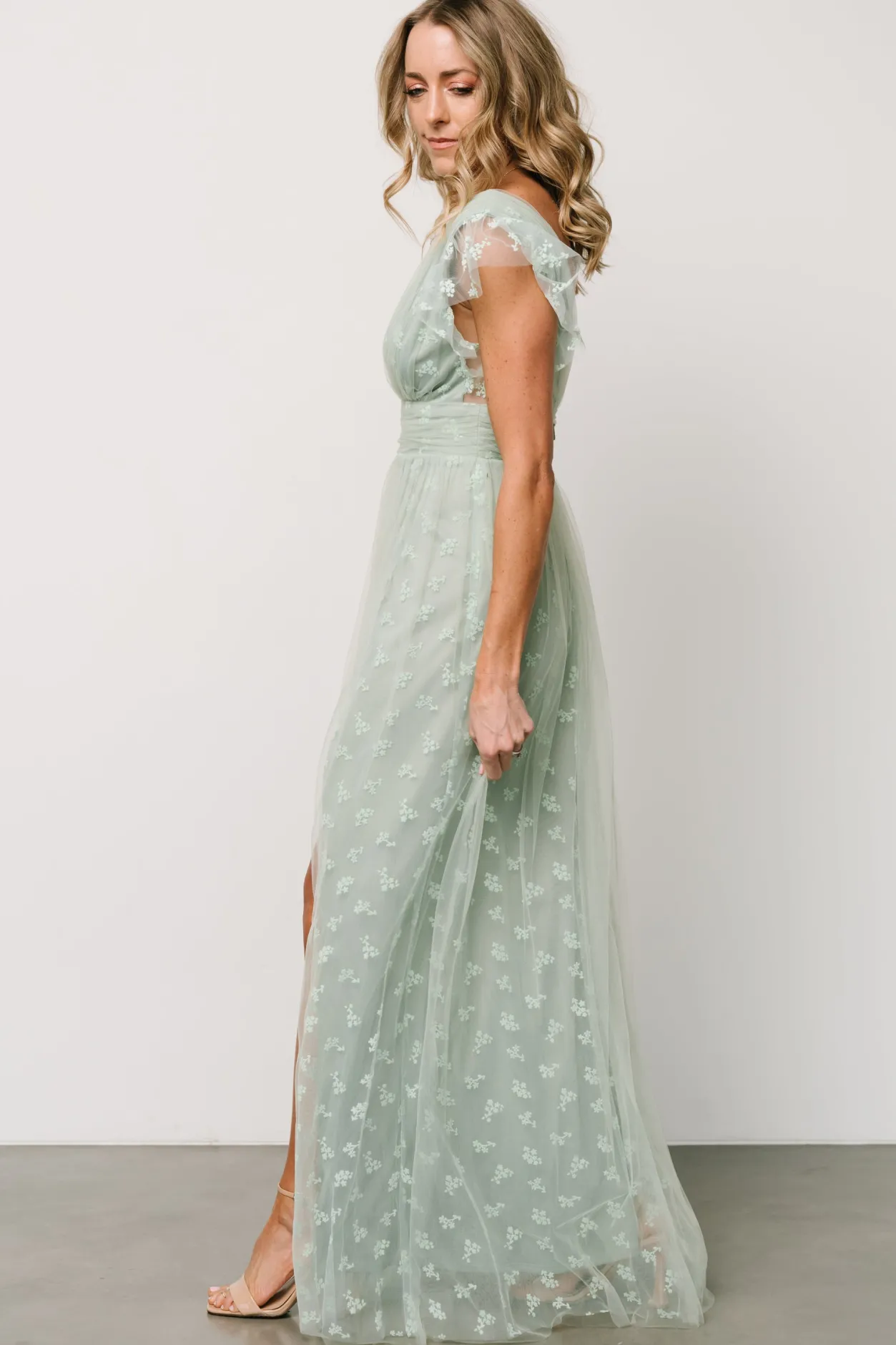 Best Baltic Born Caterina Tulle Maxi Dress | Sage