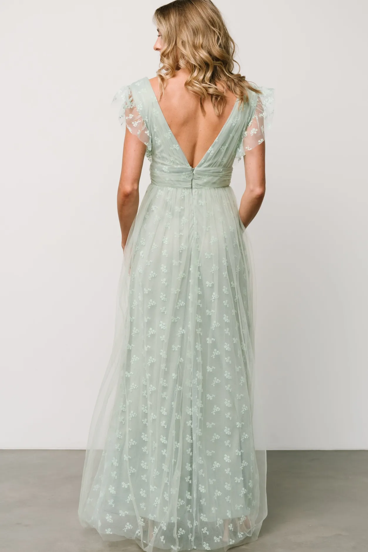 Best Baltic Born Caterina Tulle Maxi Dress | Sage