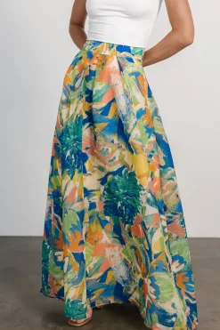 Outlet Baltic Born Cayman Maxi Skirt | Blue Multi BlueMulti