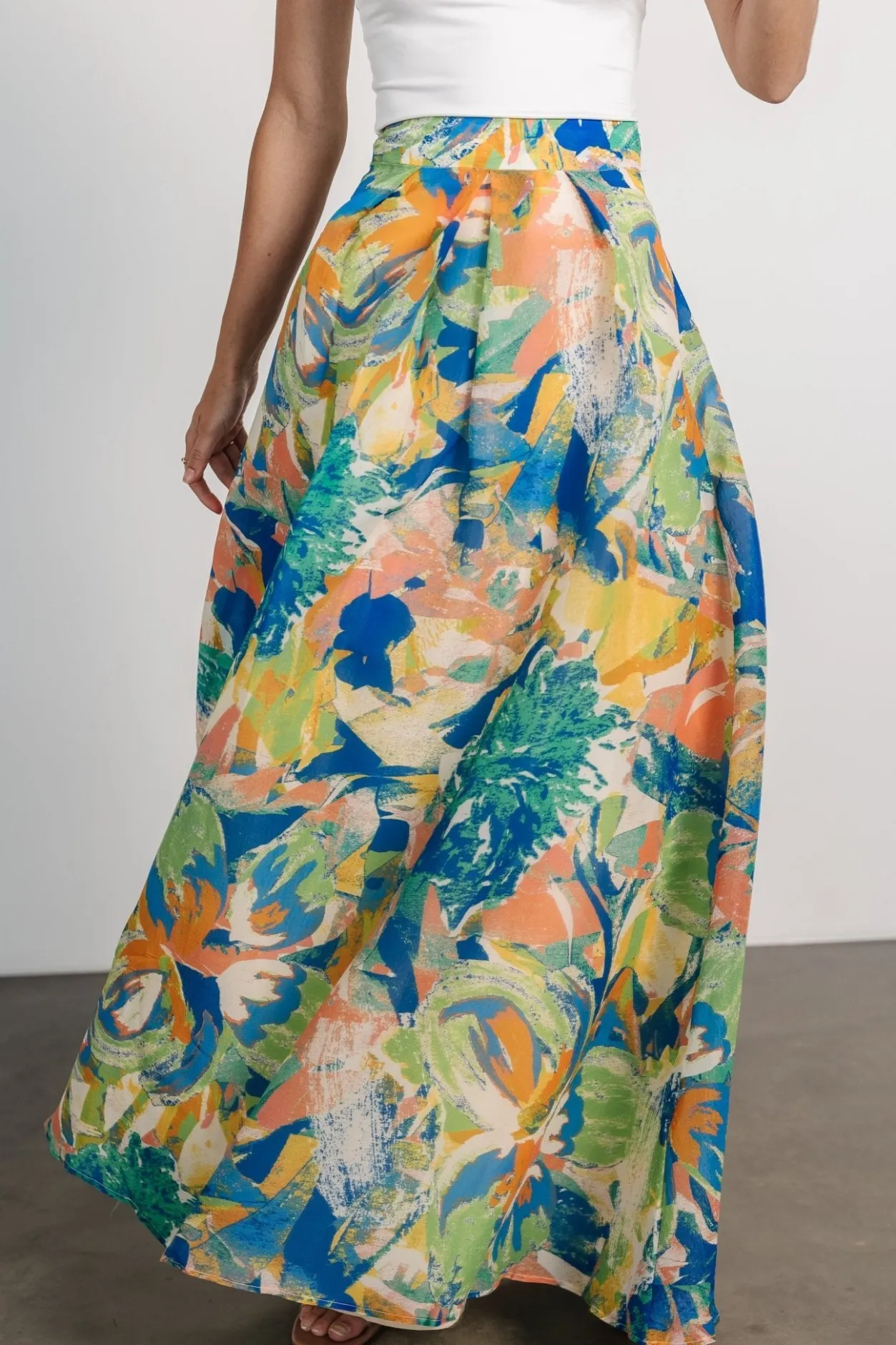 Outlet Baltic Born Cayman Maxi Skirt | Blue Multi BlueMulti