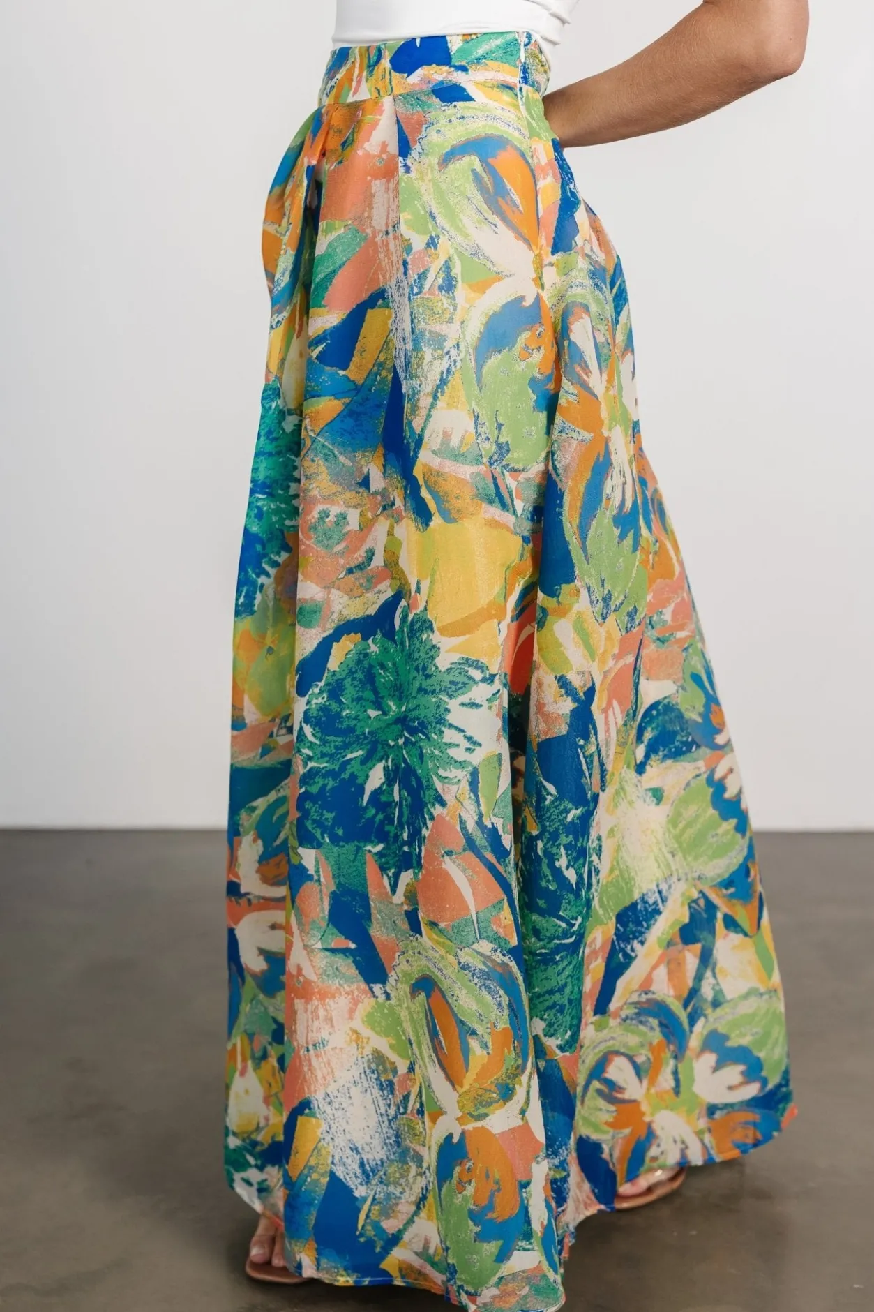 Outlet Baltic Born Cayman Maxi Skirt | Blue Multi BlueMulti