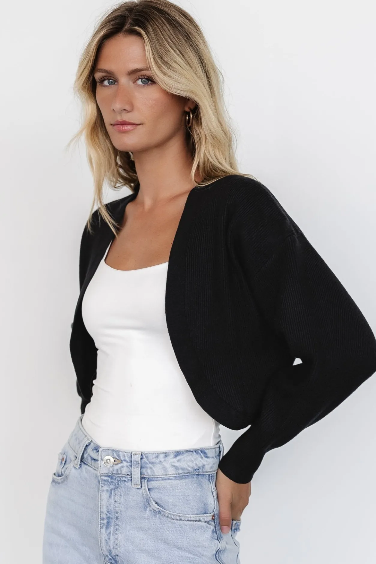 Discount Baltic Born Cecil Open Cardigan | Black