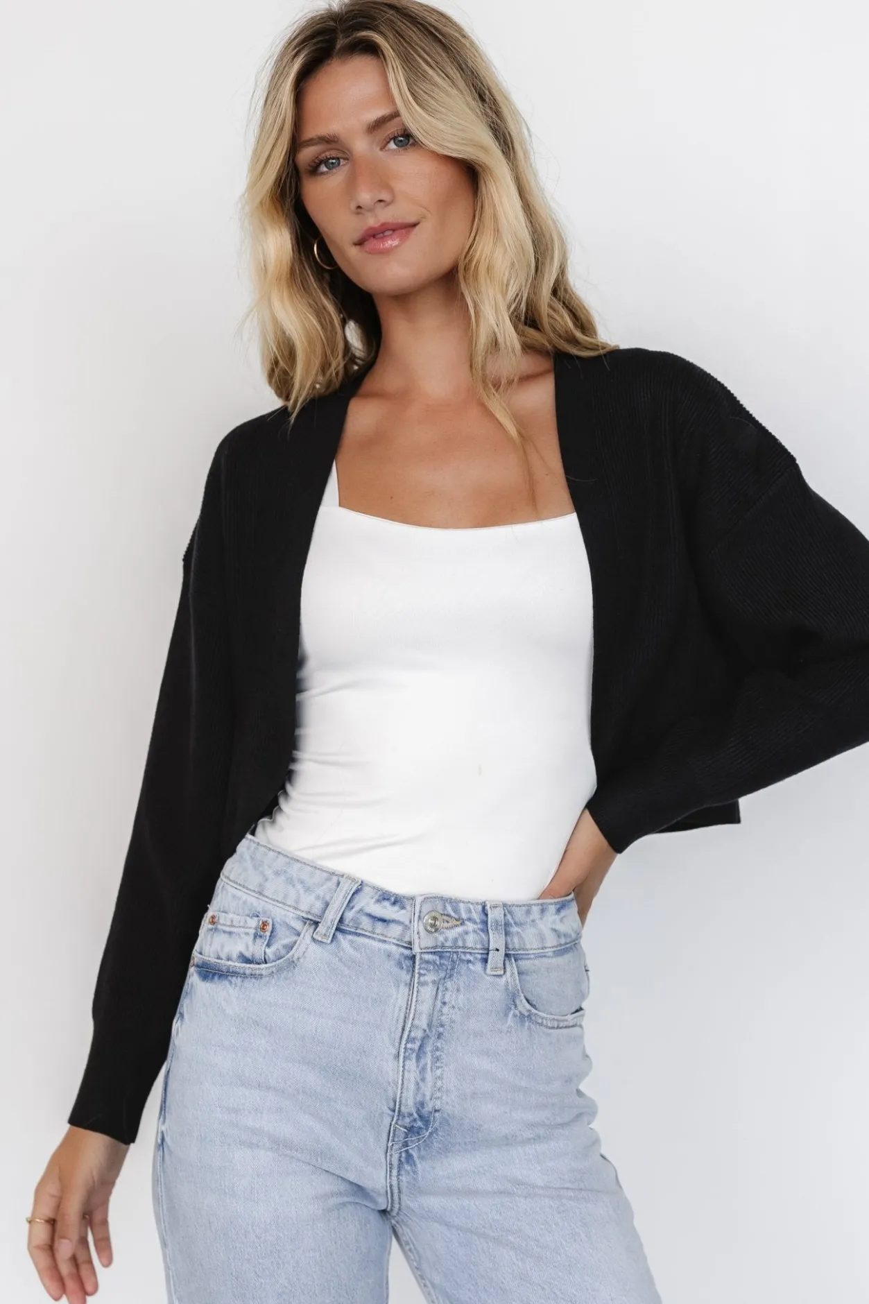 Discount Baltic Born Cecil Open Cardigan | Black