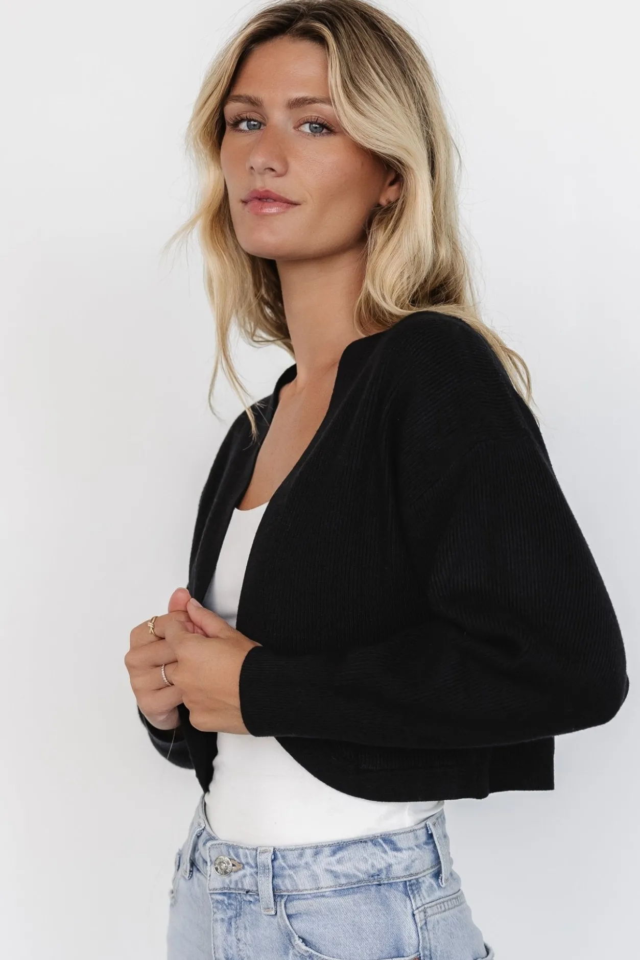Discount Baltic Born Cecil Open Cardigan | Black