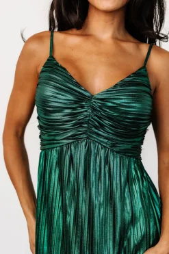 Best Baltic Born Cecilia Pleated Dress | Emerald