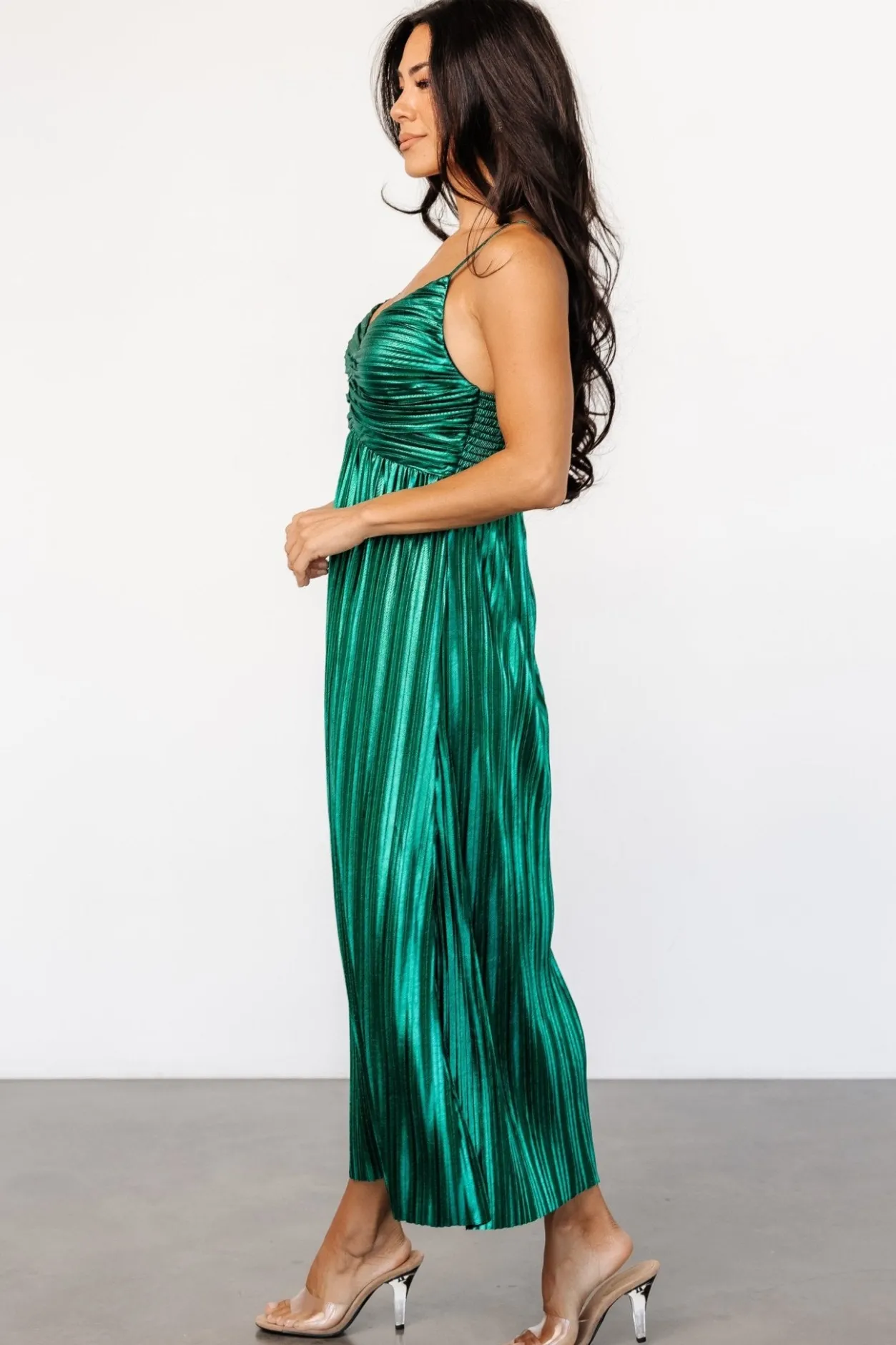 Best Baltic Born Cecilia Pleated Dress | Emerald