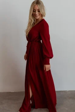Outlet Baltic Born Celine Maxi Dress | Wine