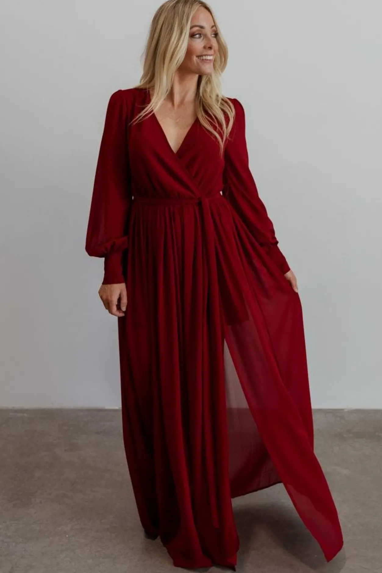 Outlet Baltic Born Celine Maxi Dress | Wine