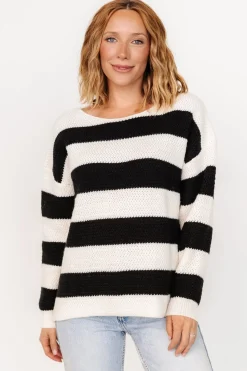 Fashion Baltic Born Cervinia Knit Sweater | Cream + Black Cream+Black