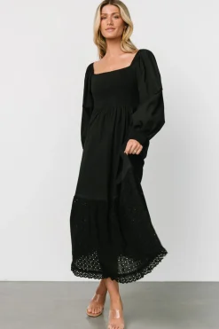 Fashion Baltic Born Chandler Eyelet Maxi Dress | Black