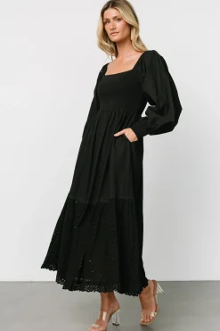 Fashion Baltic Born Chandler Eyelet Maxi Dress | Black