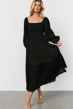 Fashion Baltic Born Chandler Eyelet Maxi Dress | Black