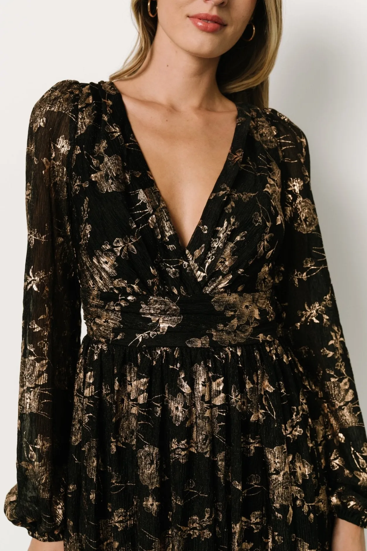 Fashion Baltic Born Charlene Maxi Dress | Black + Gold Black+Gold