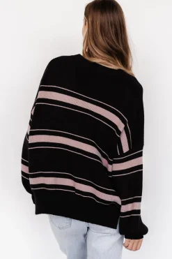 Sale Baltic Born Charlie Striped Sweater | Black