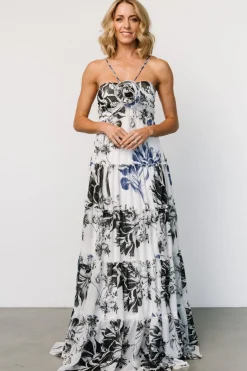 New Baltic Born Charmaine Maxi Dress | Navy + Black Floral Navy+BlackFloral