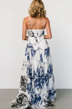 New Baltic Born Charmaine Maxi Dress | Navy + Black Floral Navy+BlackFloral