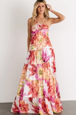 Online Baltic Born Charmaine Maxi Dress | Pink + Red Floral Pink+RedFloral