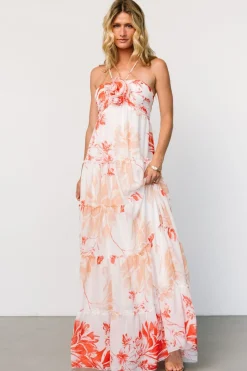 Online Baltic Born Charmaine Maxi Dress | Red + Natural Floral Red+NaturalFloral
