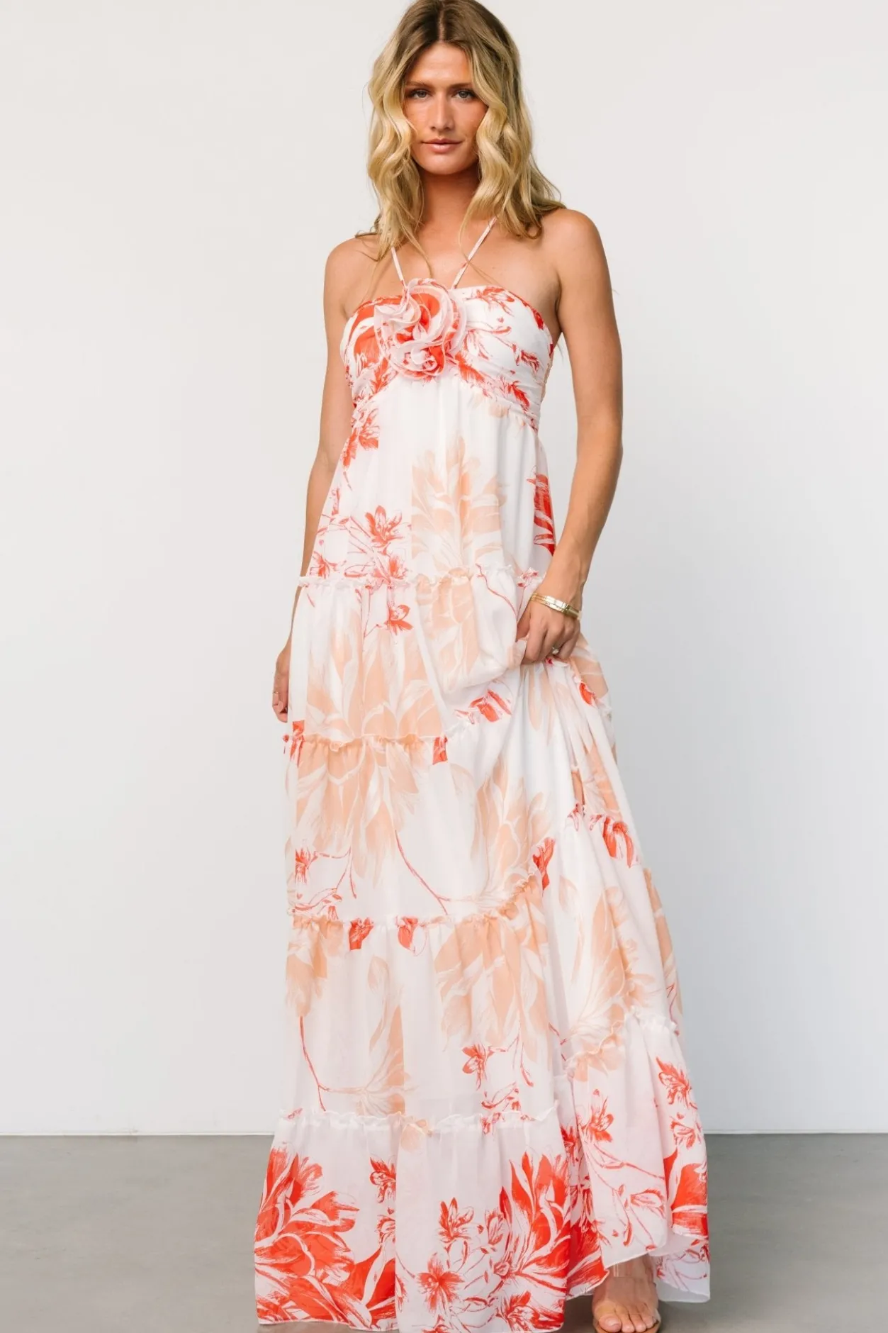 Online Baltic Born Charmaine Maxi Dress | Red + Natural Floral Red+NaturalFloral