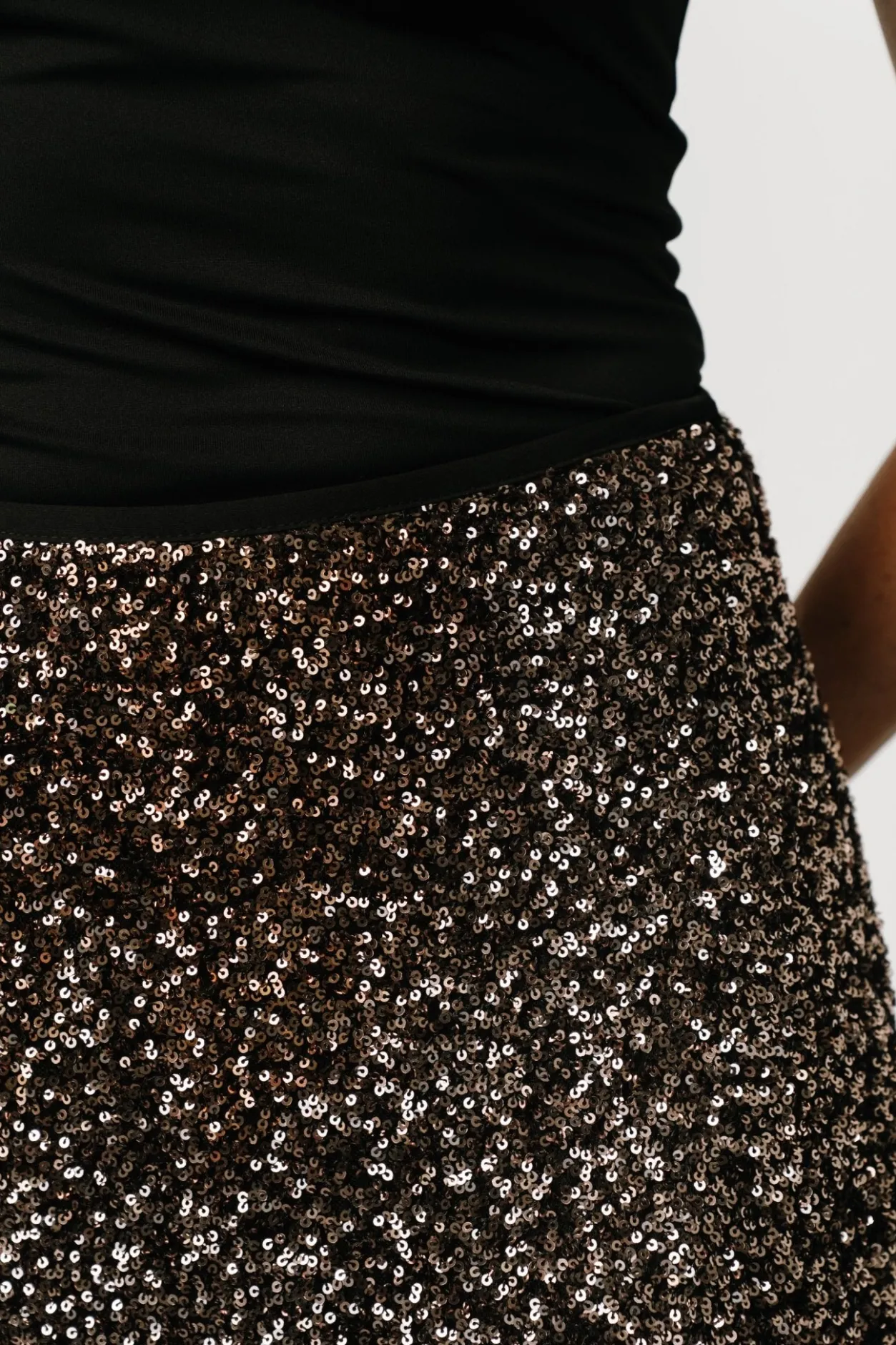 Outlet Baltic Born Charmed Sequin Midi Skirt | Bronze