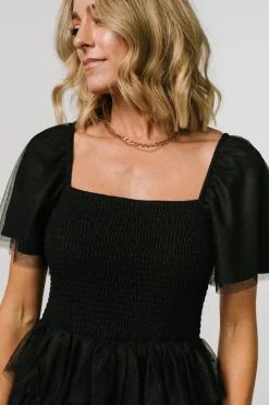 Discount Baltic Born Cherise Tulle Tiered Dress | Black