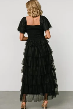 Discount Baltic Born Cherise Tulle Tiered Dress | Black