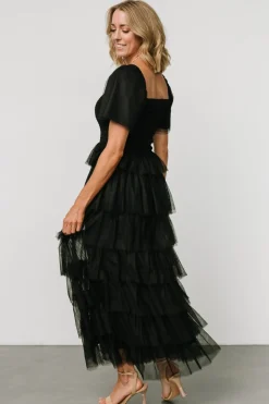 Discount Baltic Born Cherise Tulle Tiered Dress | Black