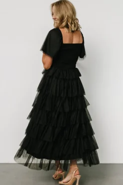 Discount Baltic Born Cherise Tulle Tiered Dress | Black