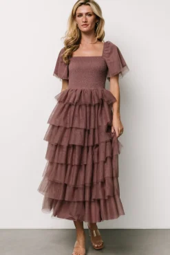 Online Baltic Born Cherise Tulle Tiered Dress | Dusty Lavender DustyLavender
